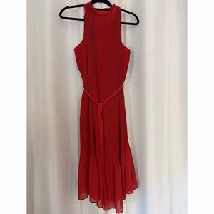 Pleated Midi Dress